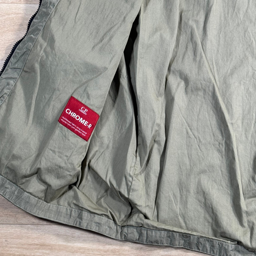 C.P. Company Chrome-R Chest Pocket Lens Overshirt in Fallen Rock - Beige