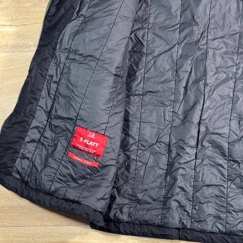 C.P. Company T-Flatt Padded Goggle Jacket in Black