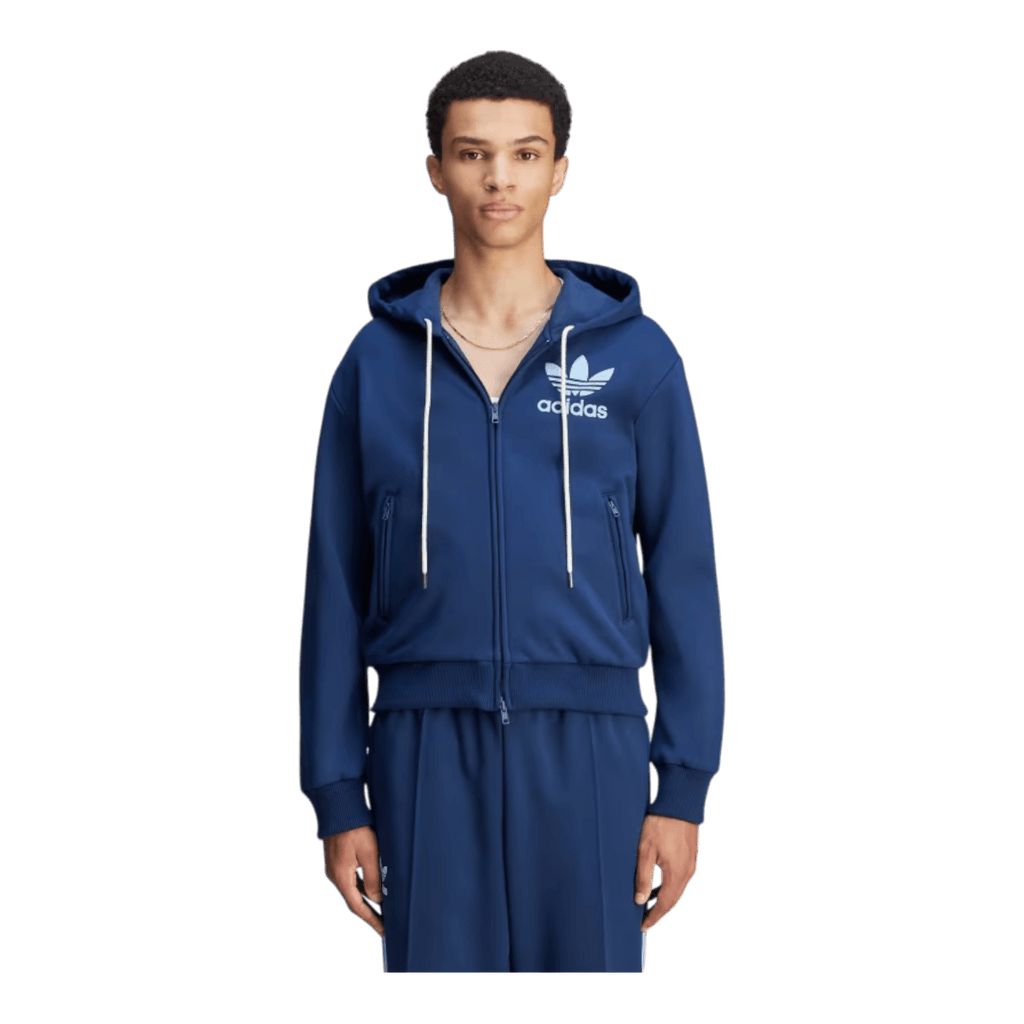 adidas Wales Bonner Track Hoodie Collegiate Navy For Men JJ2939