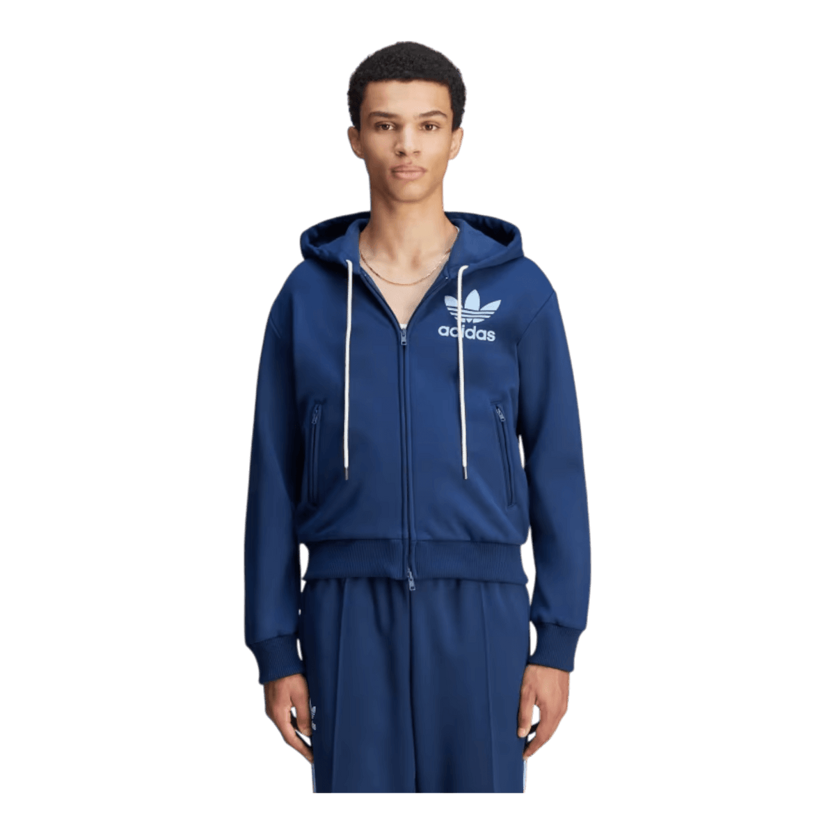 adidas Wales Bonner Track Hoodie Collegiate Navy For Men JJ2939