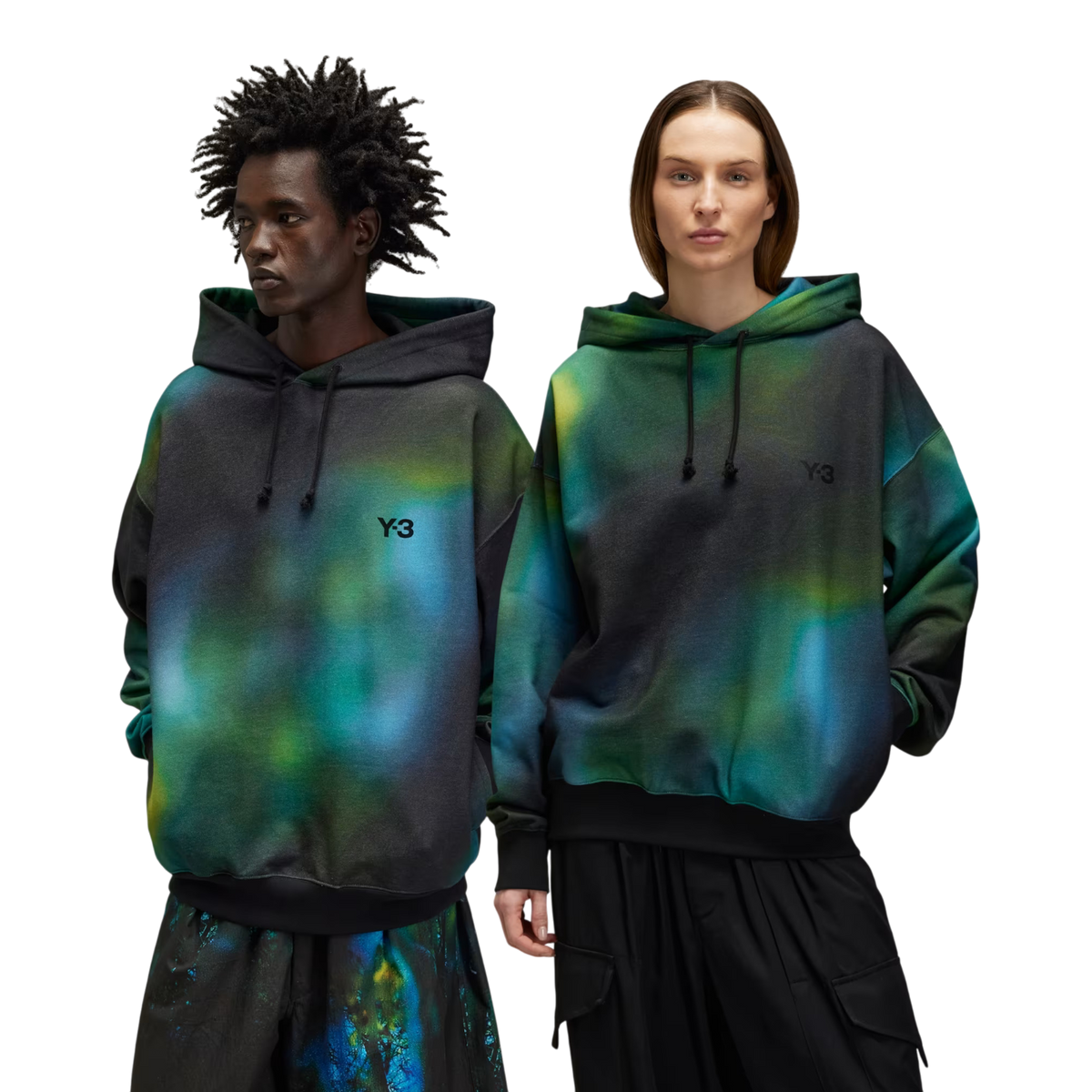 adidas Y3 AOP Terry Hoodie Multicolor Unisex JL8306