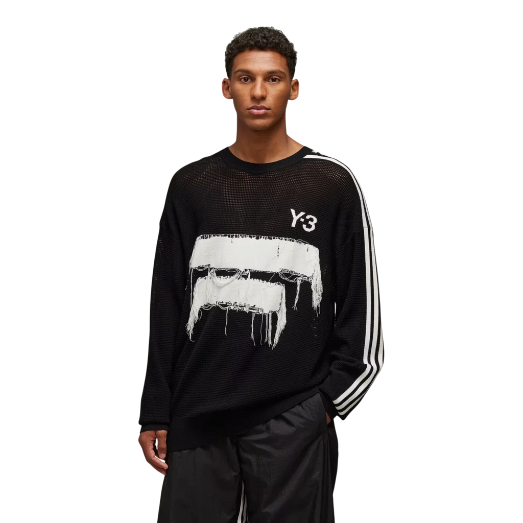 adidas Y-3 Graphic Knit Sweater Black Men JN4873