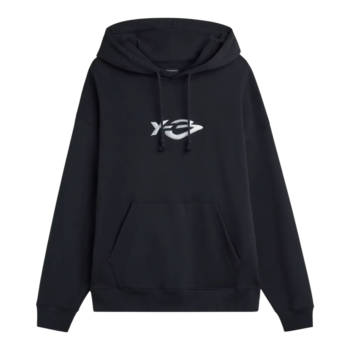adidas Y-3 French Terry Liquid Logo Hoodie Black Men KR1070