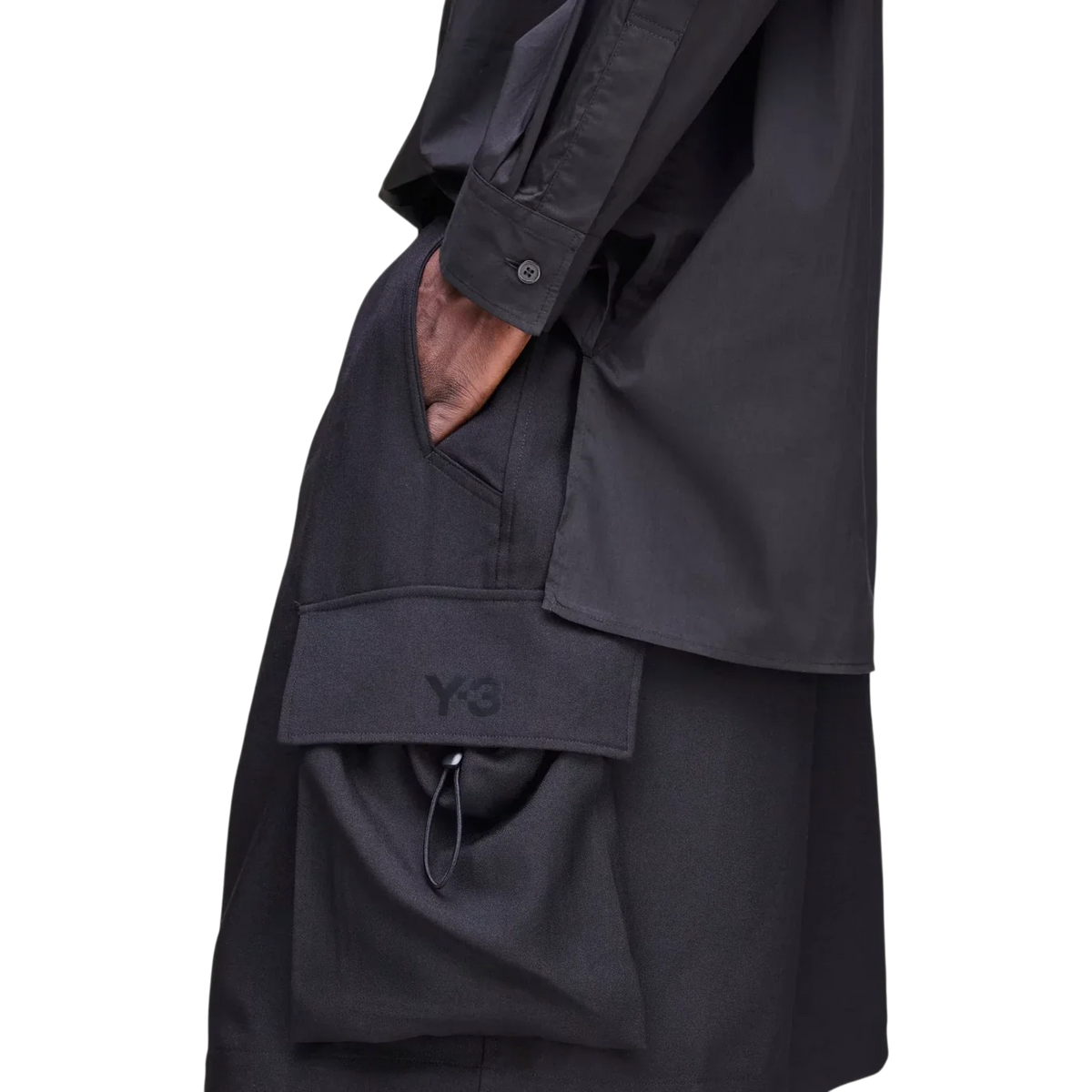 adidas Y3 Sport Uniform Cargo Shorts Black KS7652