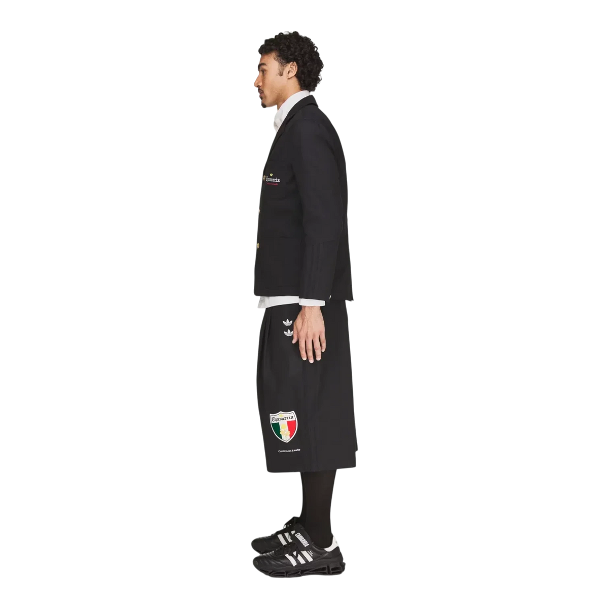 adidas x Willy Chavarria Players Twill Blazer Jacket Black Men KV1966