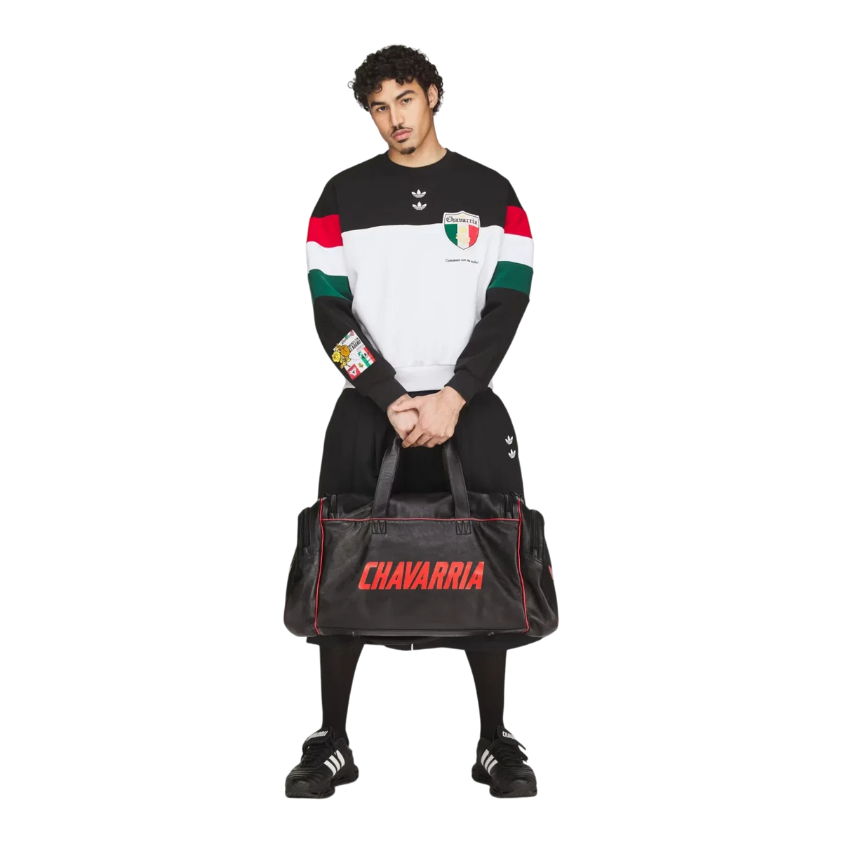 adidas x Willy Chavarria Leather Gym Bag Black Unisex KY2807