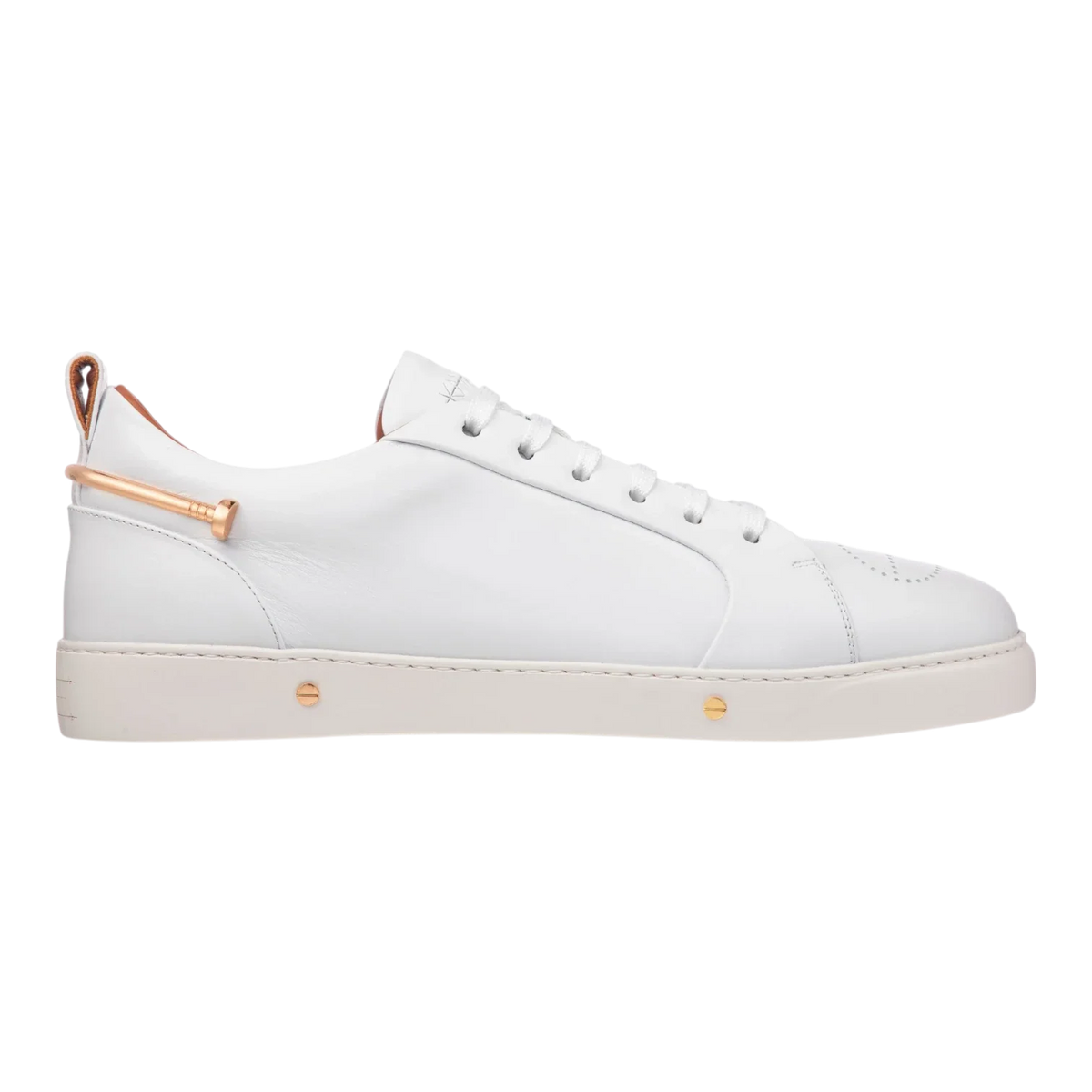 Kanovitch 002 Low White Veal Leather Sneakers