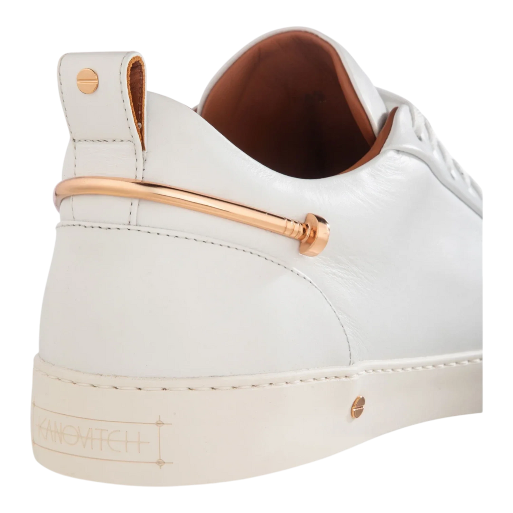 Kanovitch 002 Low White Veal Leather Sneakers