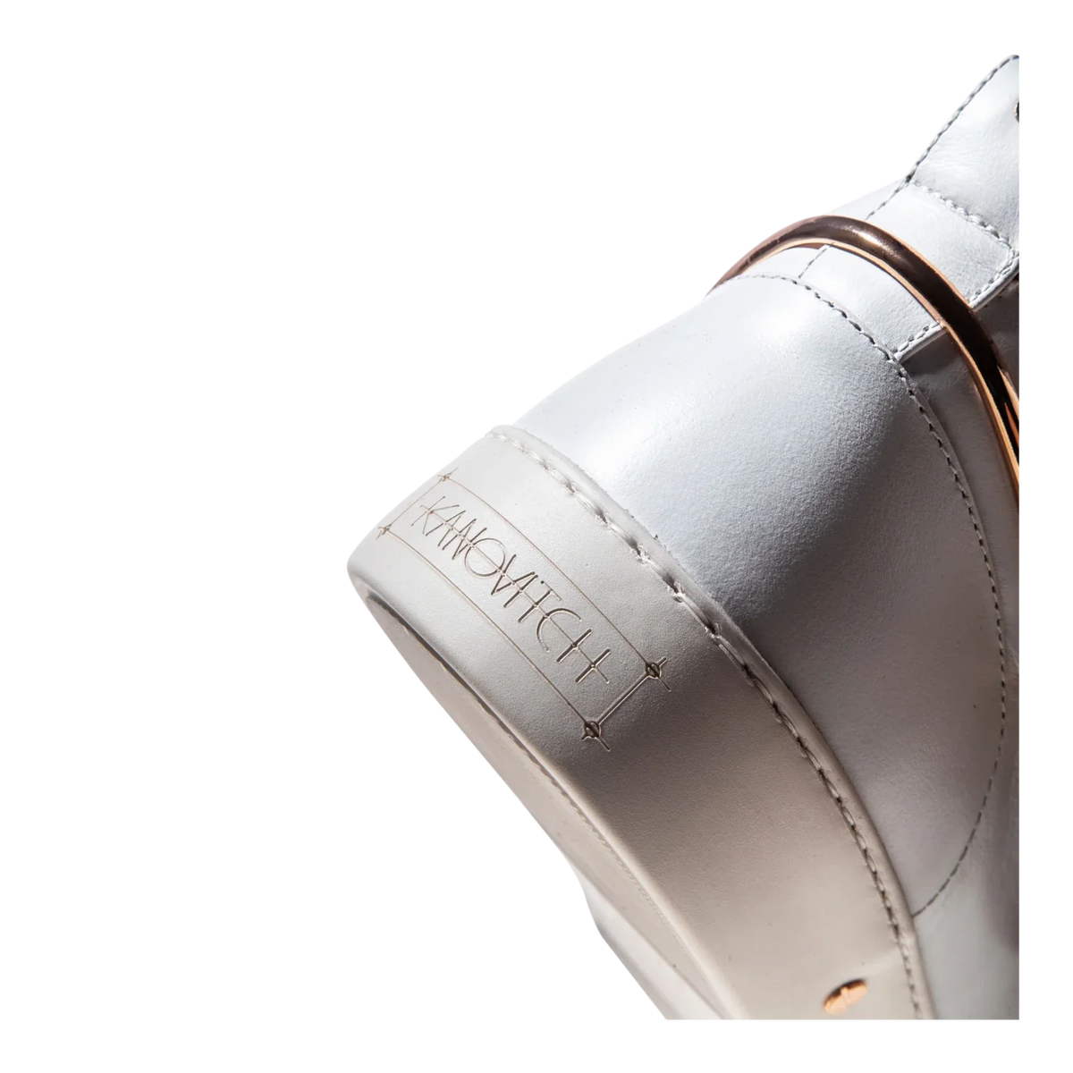 Kanovitch 002 Low White Veal Leather Sneakers
