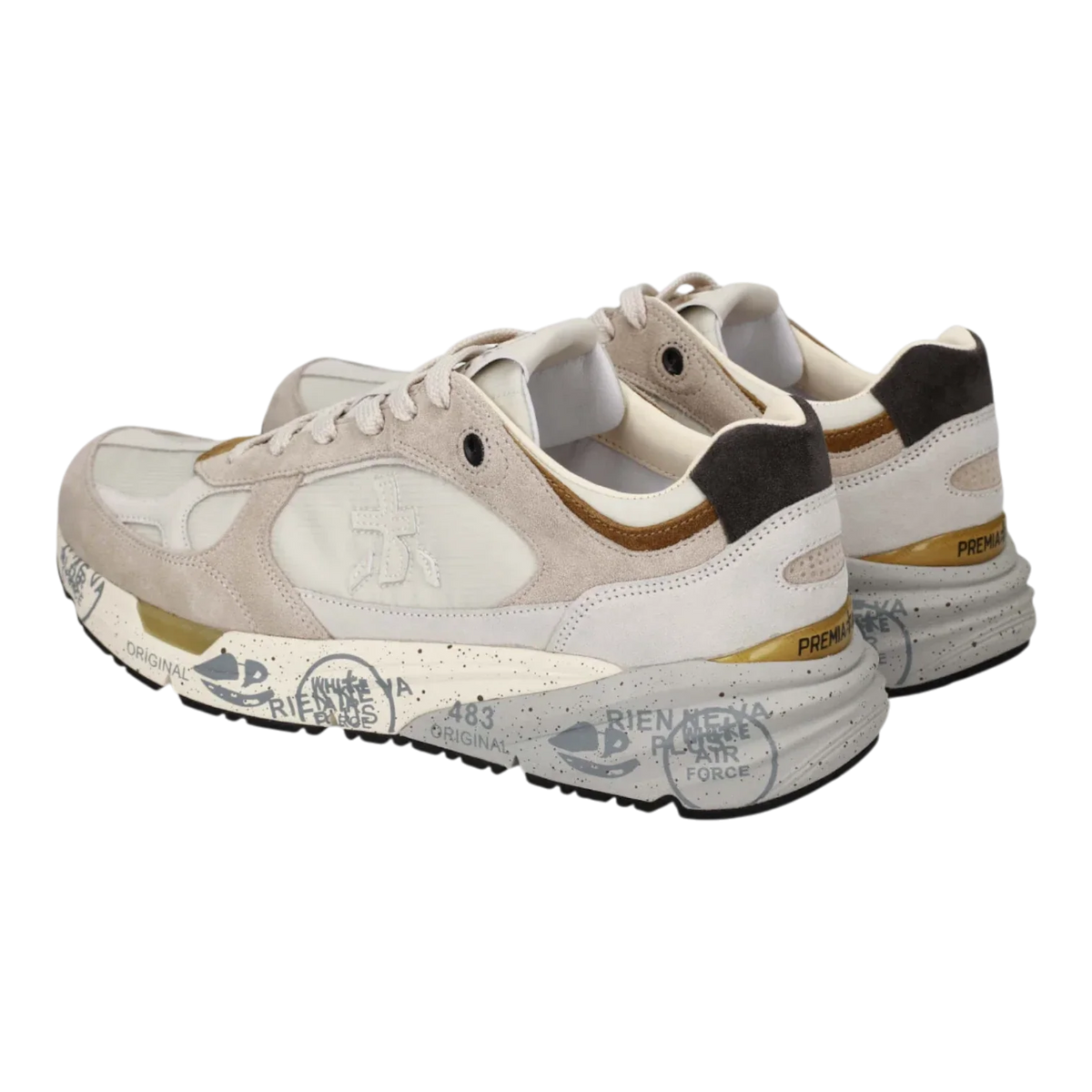 Premiata MASE25-8425 Beige Men’s Italian Premium's Sneakers