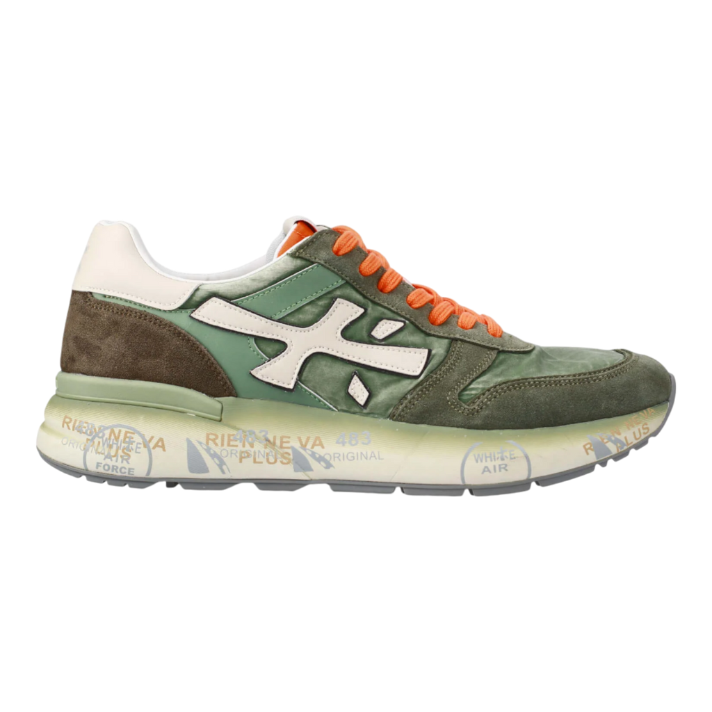 Premiata MICK-7244N Olive Green/Orange for Men