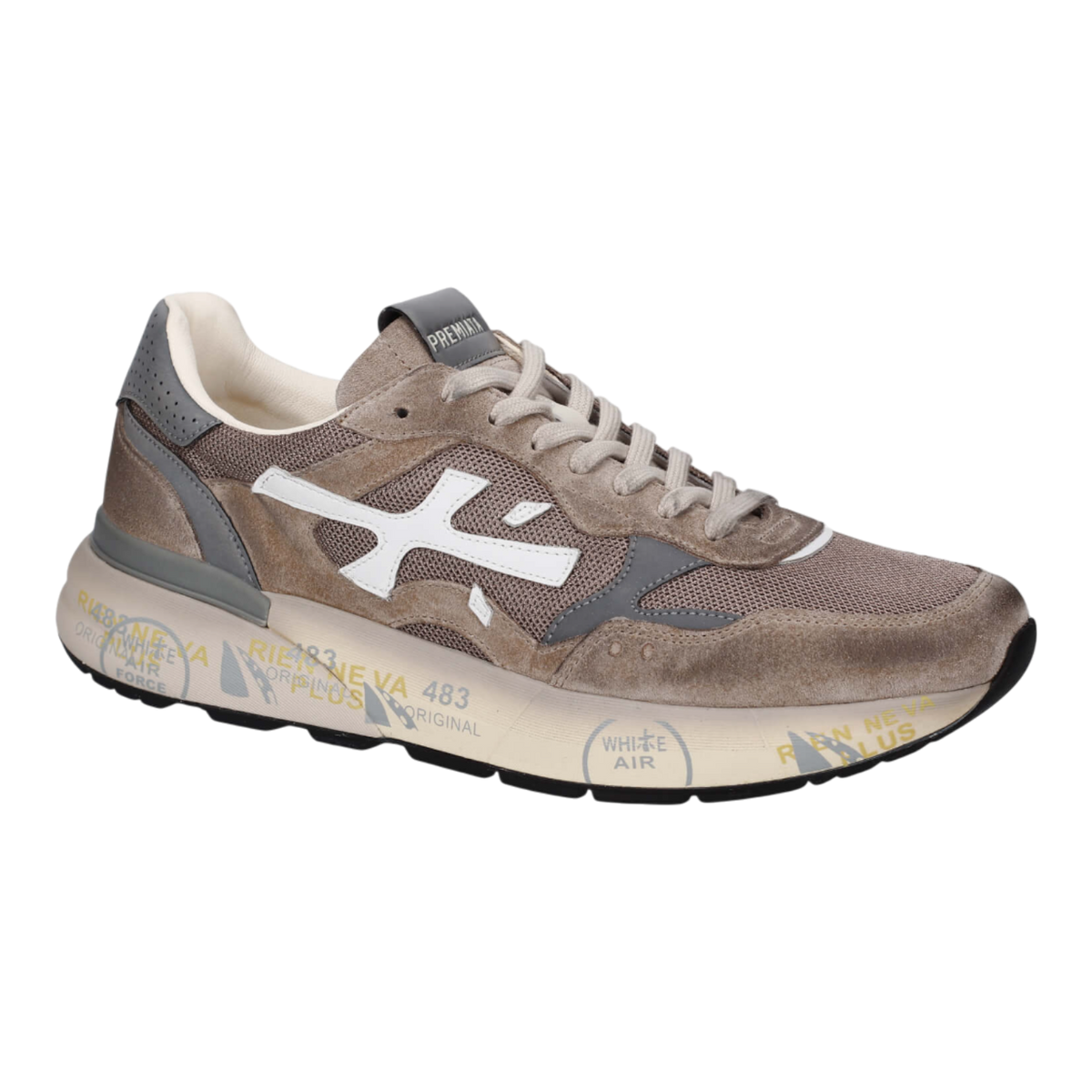 Premiata MICK0.1-8118 Taupe/Light Brown for Men