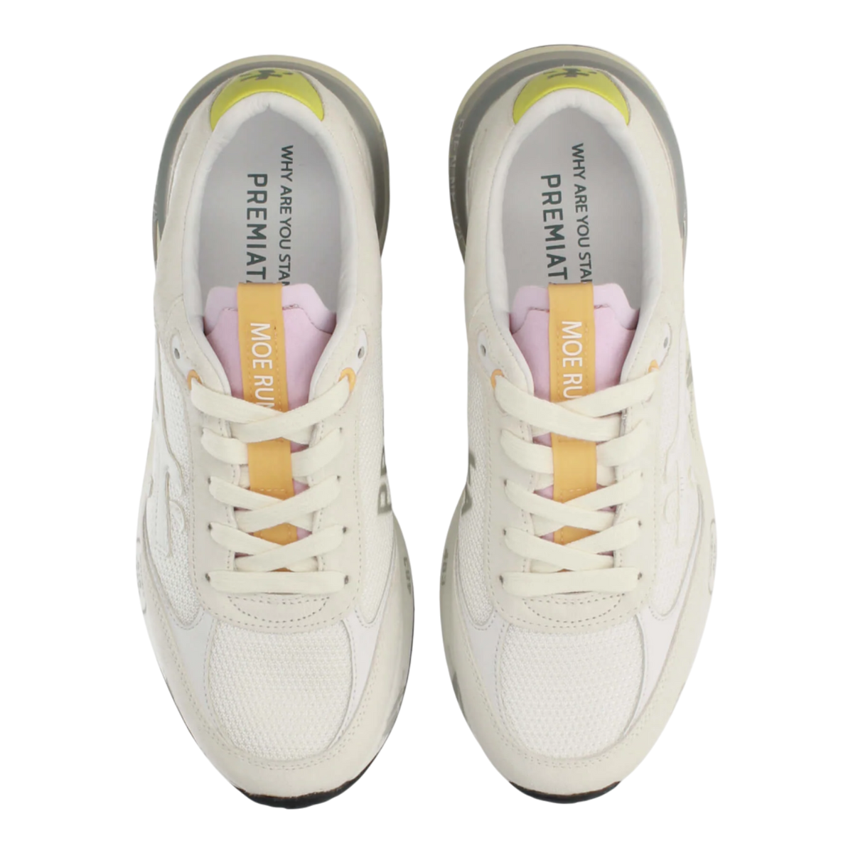 Premiata MOERUND-8303 White/Yellow Women