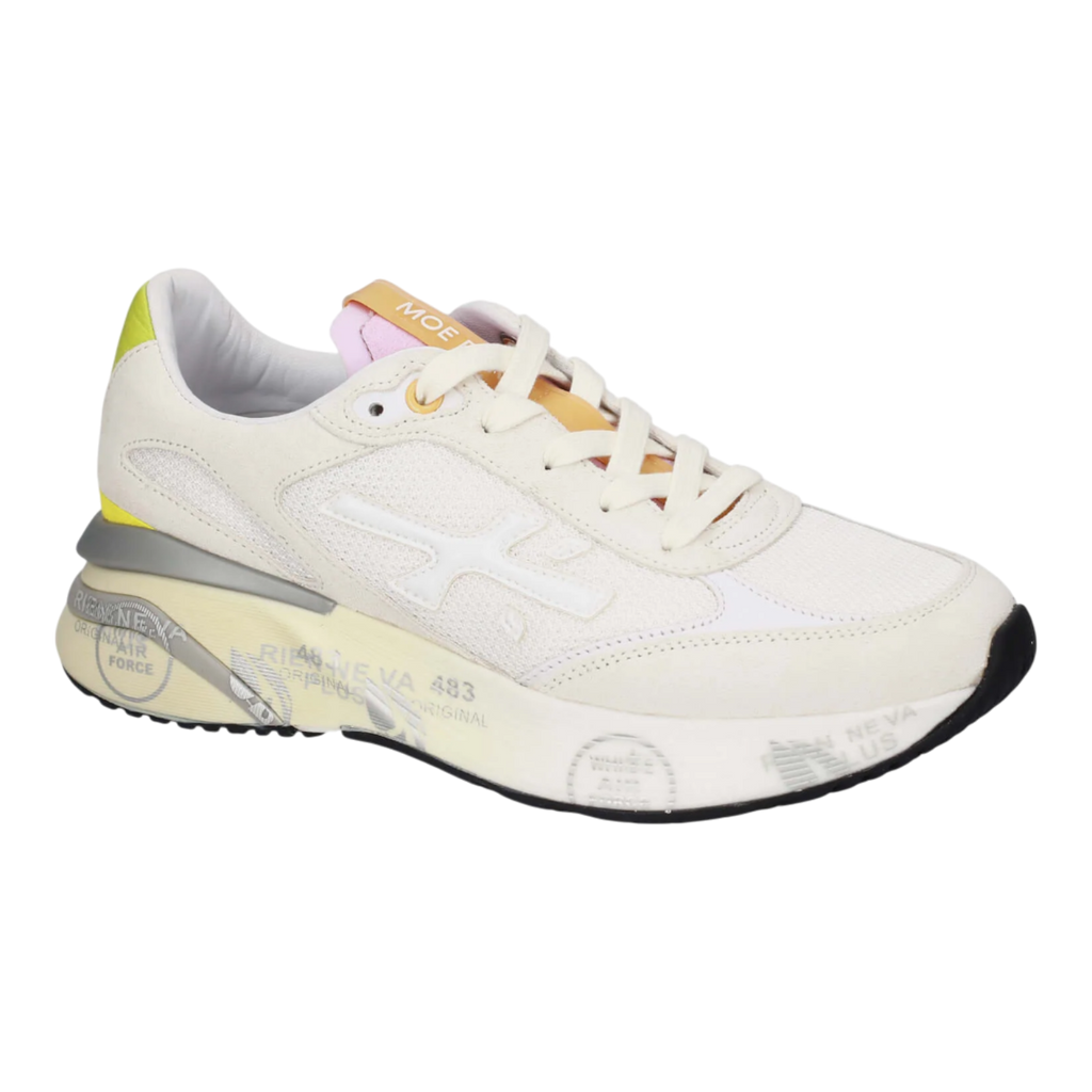 Premiata MOERUND-8303 White/Yellow Women