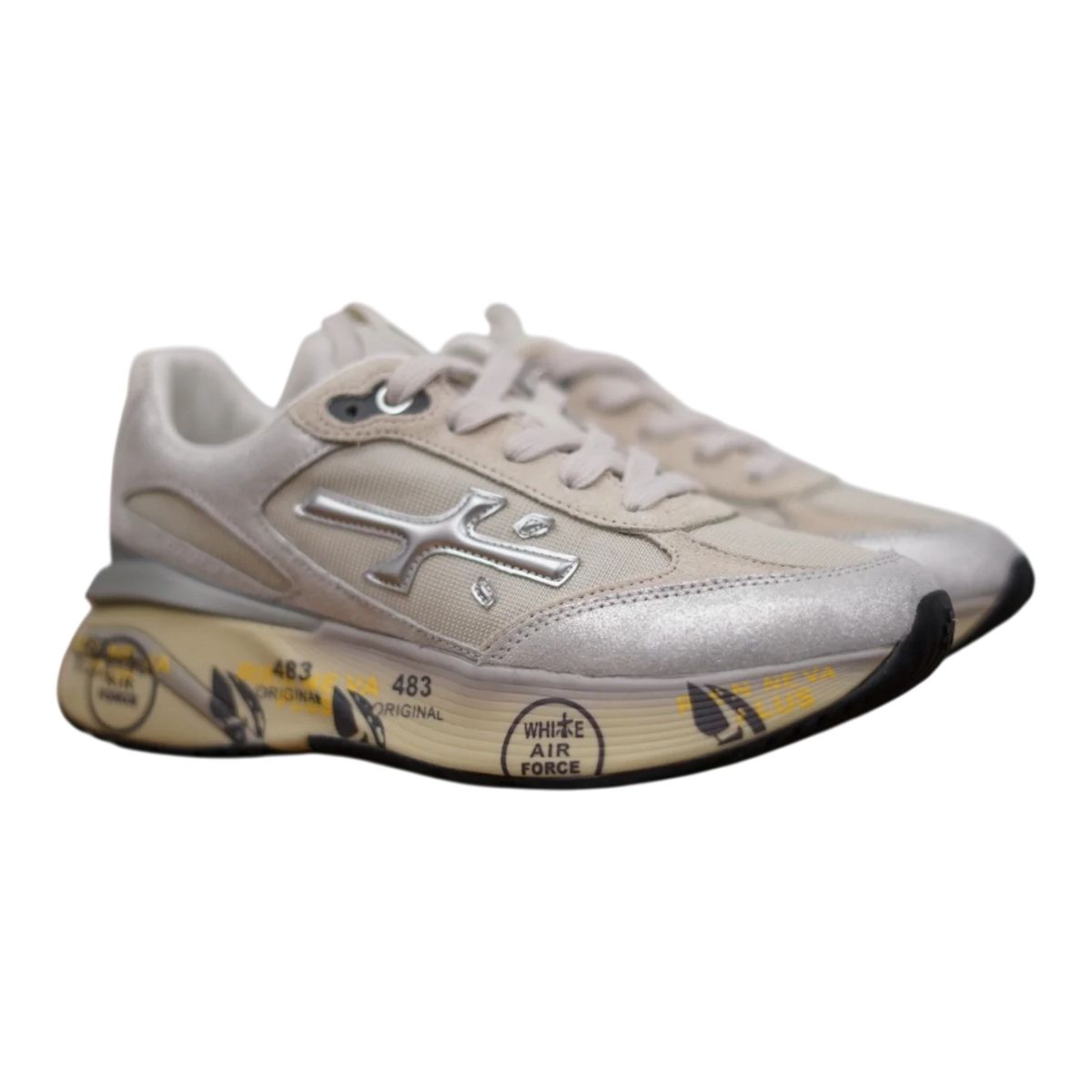 Premiata Italian Premium's Sneakers MOERUND-8564 White / Silver Women