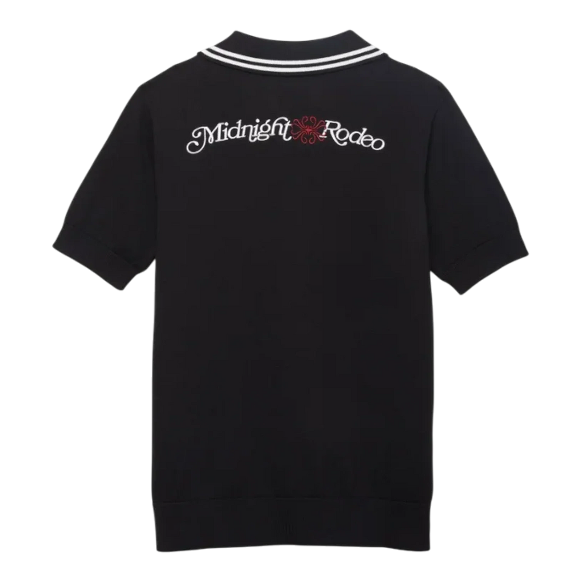 Midnight Rodeo Signature Sweater Polo Black Men MRT-105