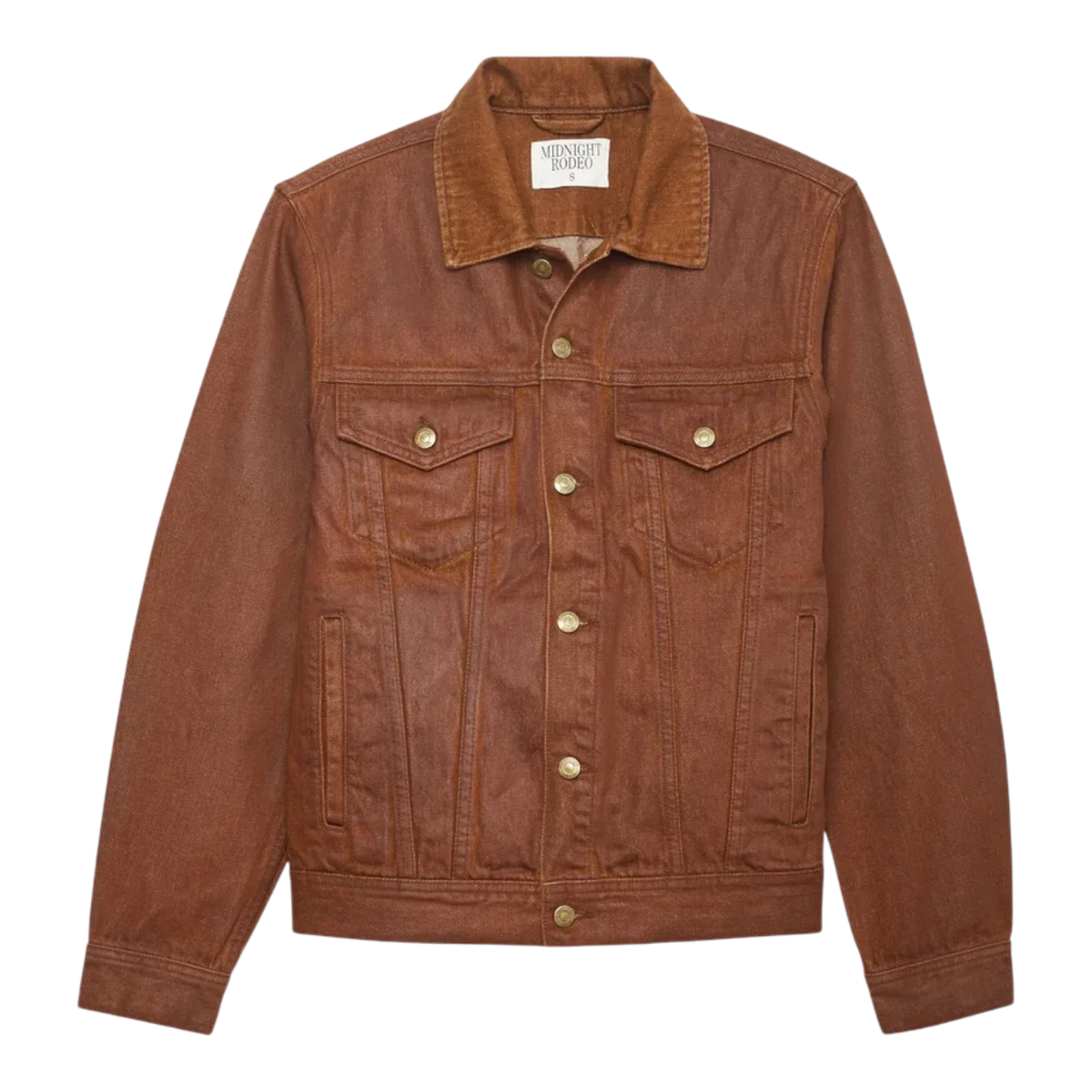 Midnight Rodeo Coated Trucker Coated Brown Men MRT-45