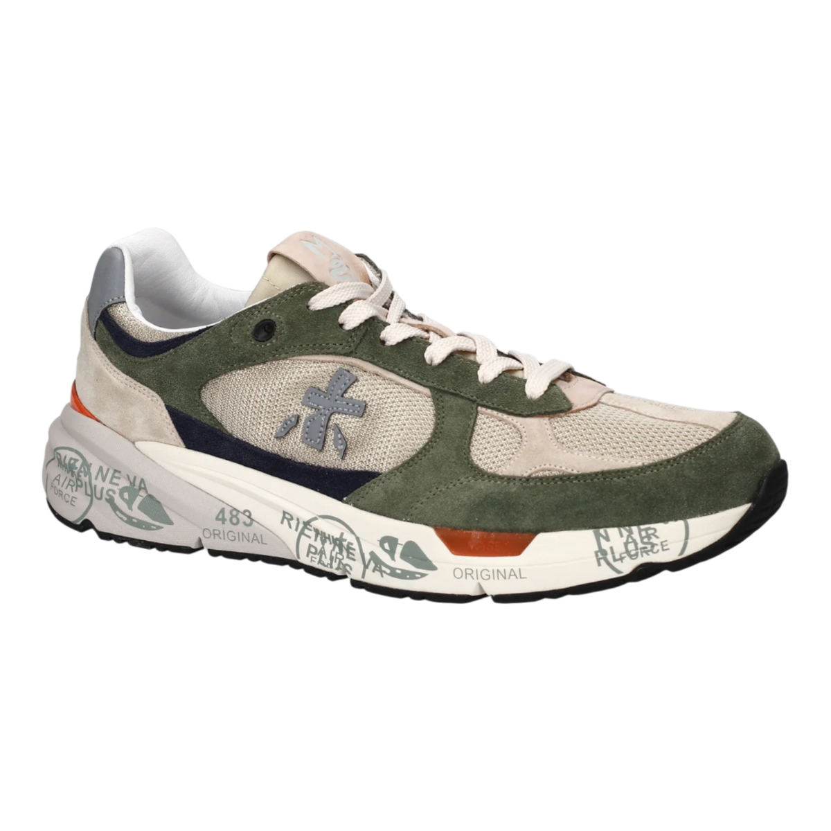 Premiata Mase25-8015 Olive Green for Men