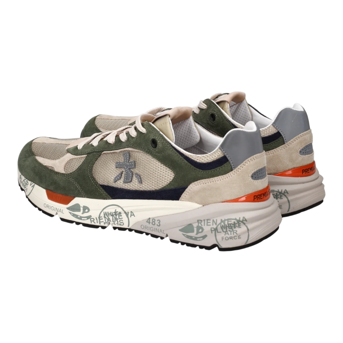 Premiata Mase25-8015 Olive Green for Men