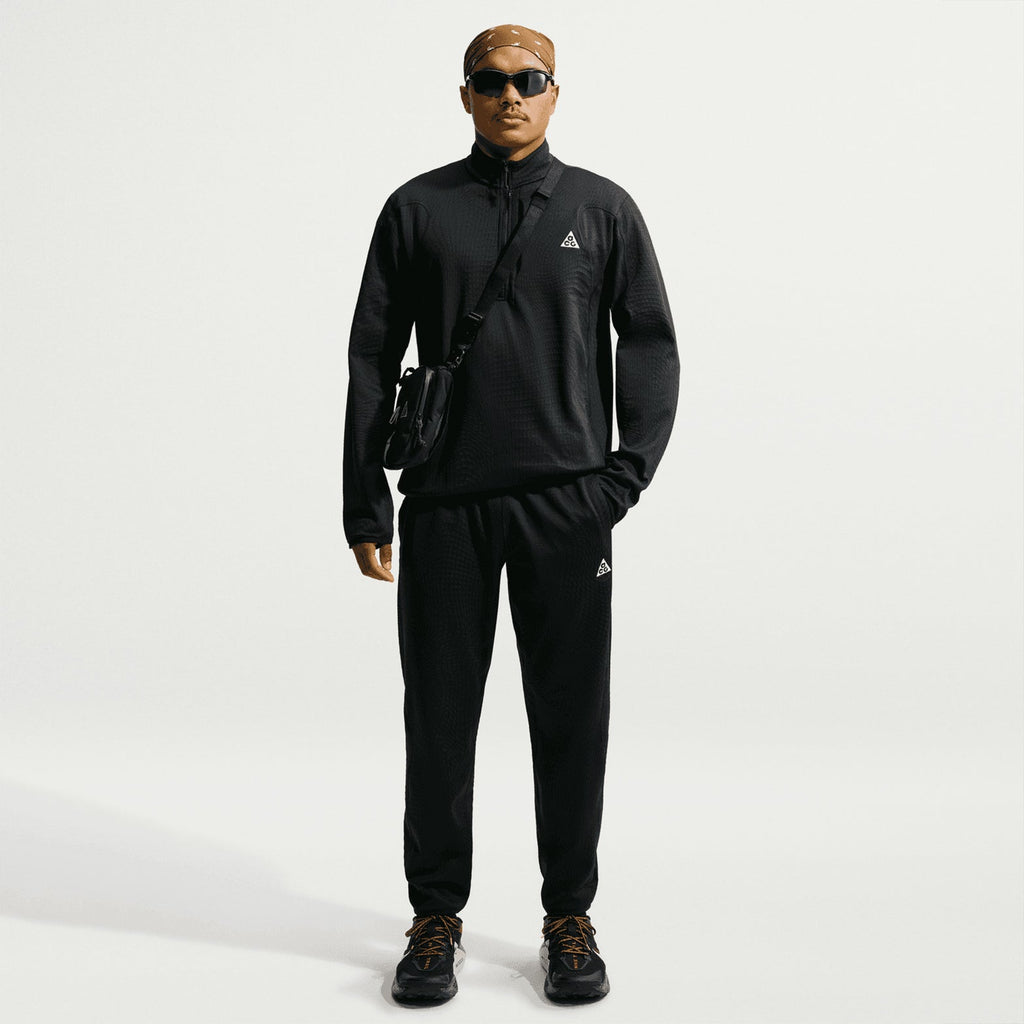 Men's ACG Wolf Grid 1/2 Zip Top Black / Summit White