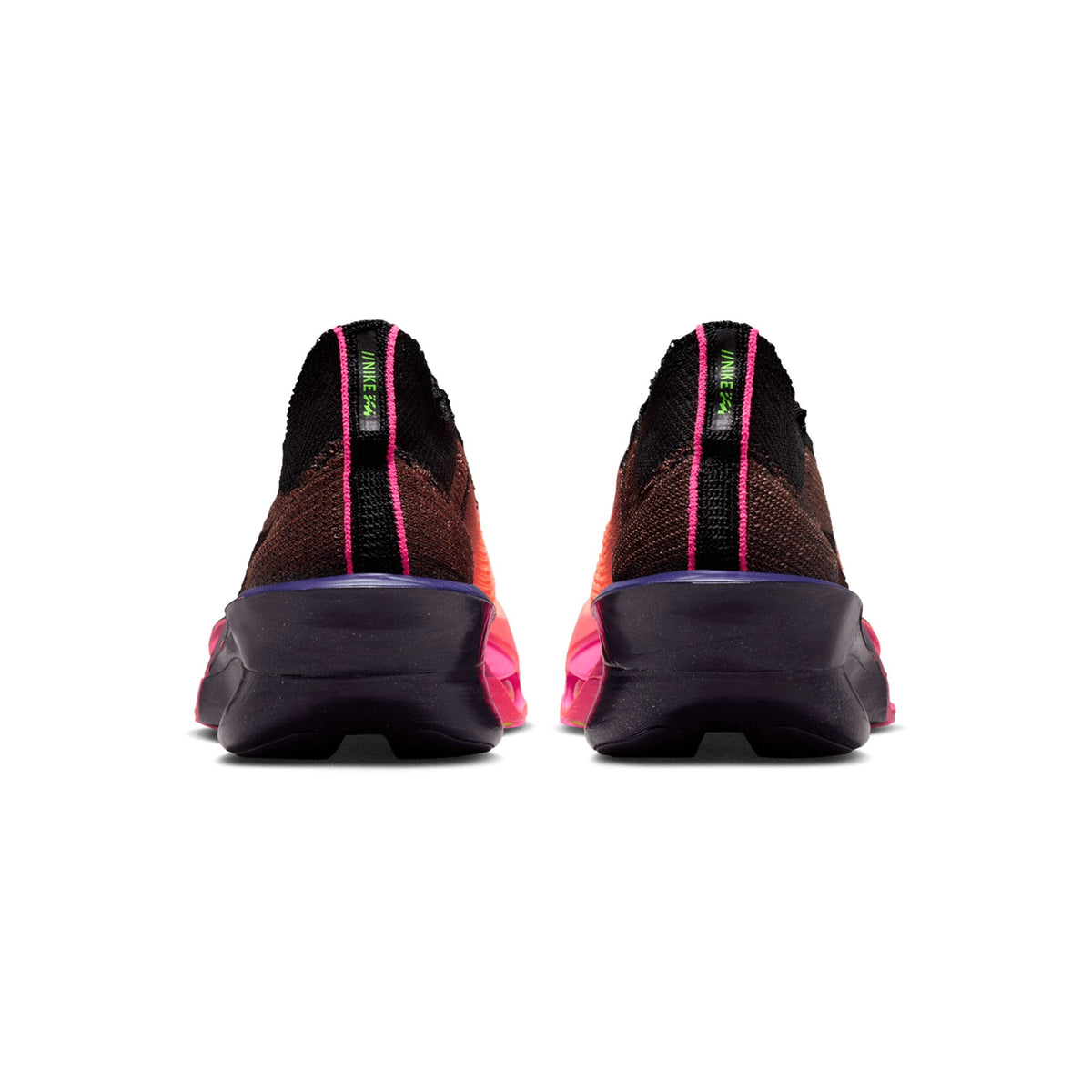 Men's Alphafly 3 GLAM Running Shoes Orange Pulse / Purple Dynasty / Electric Green / Black
