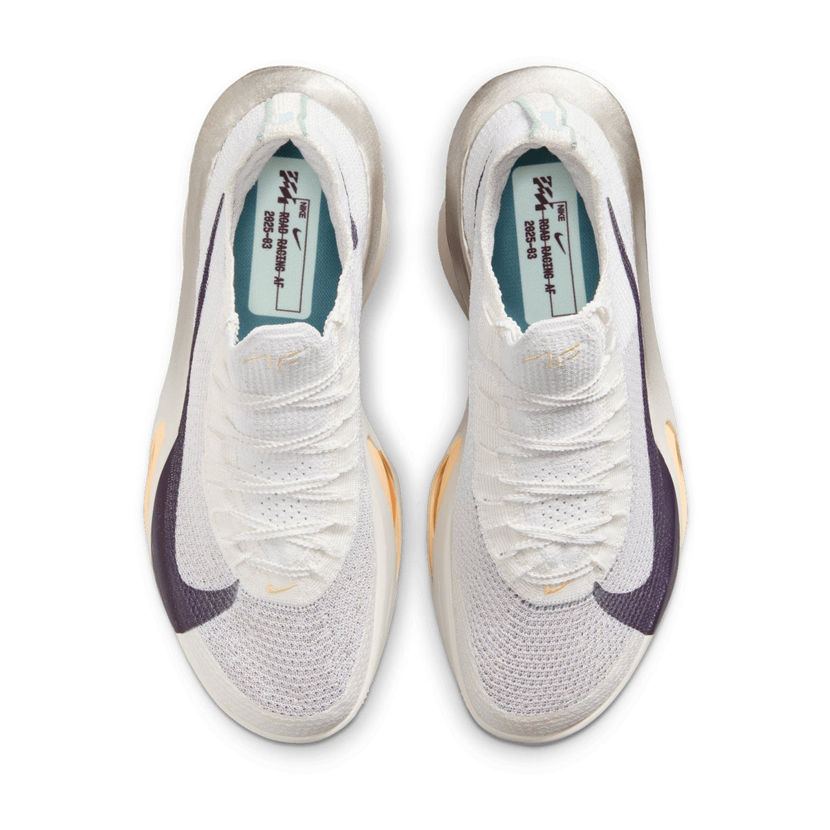 Men's Alphafly 3 Running Shoes Platinum Tint / Ocean Cube / Purple Dynasty