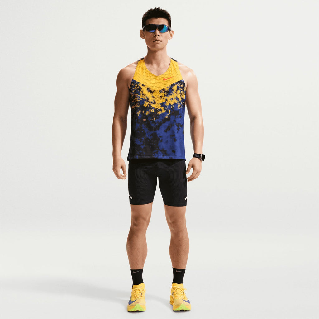 Men's Dri-FIT AeroSwift ADV Running Vest Citron Pulse / Lapis / Bright Crimson