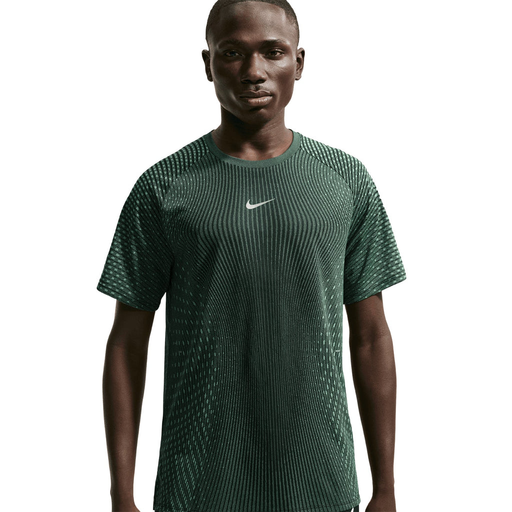 Men's Stride Aero-FIT Running Tee Black / Light Green Spark