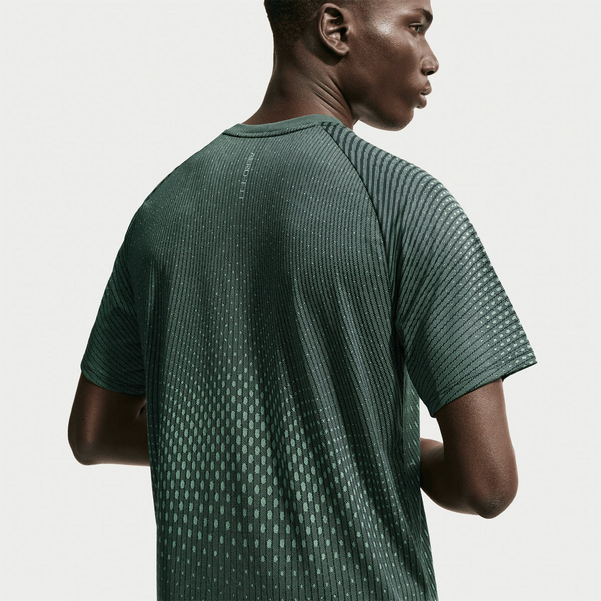 Men's Stride Aero-FIT Running Tee Black / Light Green Spark