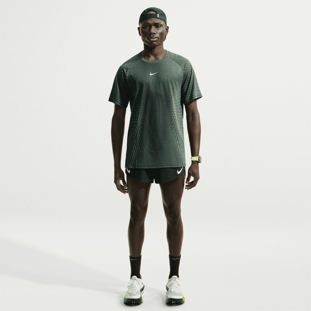 Men's Stride Aero-FIT Running Tee Black / Light Green Spark