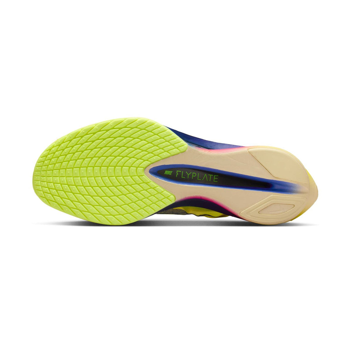 Men's Vaporfly 4 Running Shoes Citron Pulse / Laser Orange / Volt Ice / Indigo Burst