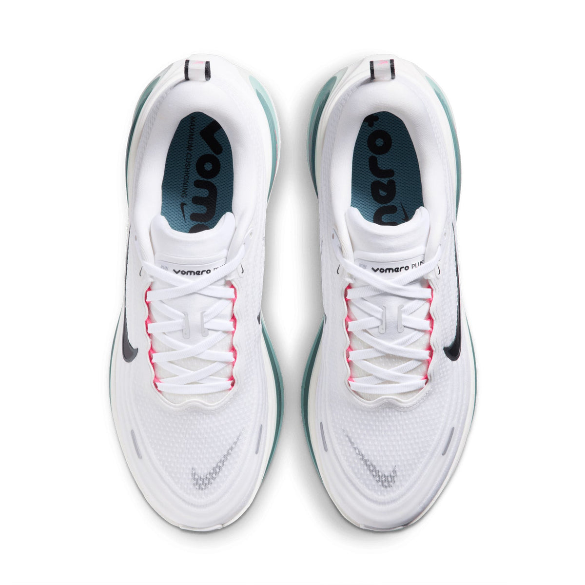 Men's Vomero Plus Running Shoes White / Black / Mineral Slate / Hyper Pink