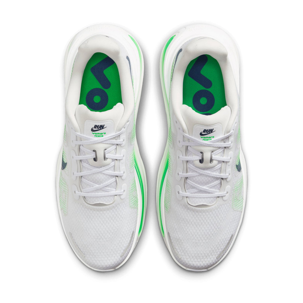 Men's Vomero Premium Running Shoes White / Green Spark / Summit White / Midnight Navy