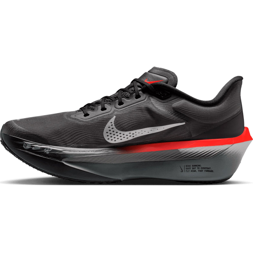 Men's Zoom Fly 6 Running Shoes Black / Metallic Silver / Bright Crimson