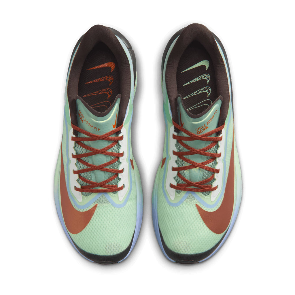 Men's Zoom Fly 6 Running Shoes Steam / Frosted Spruce / Purple Fade / Rugged Orange