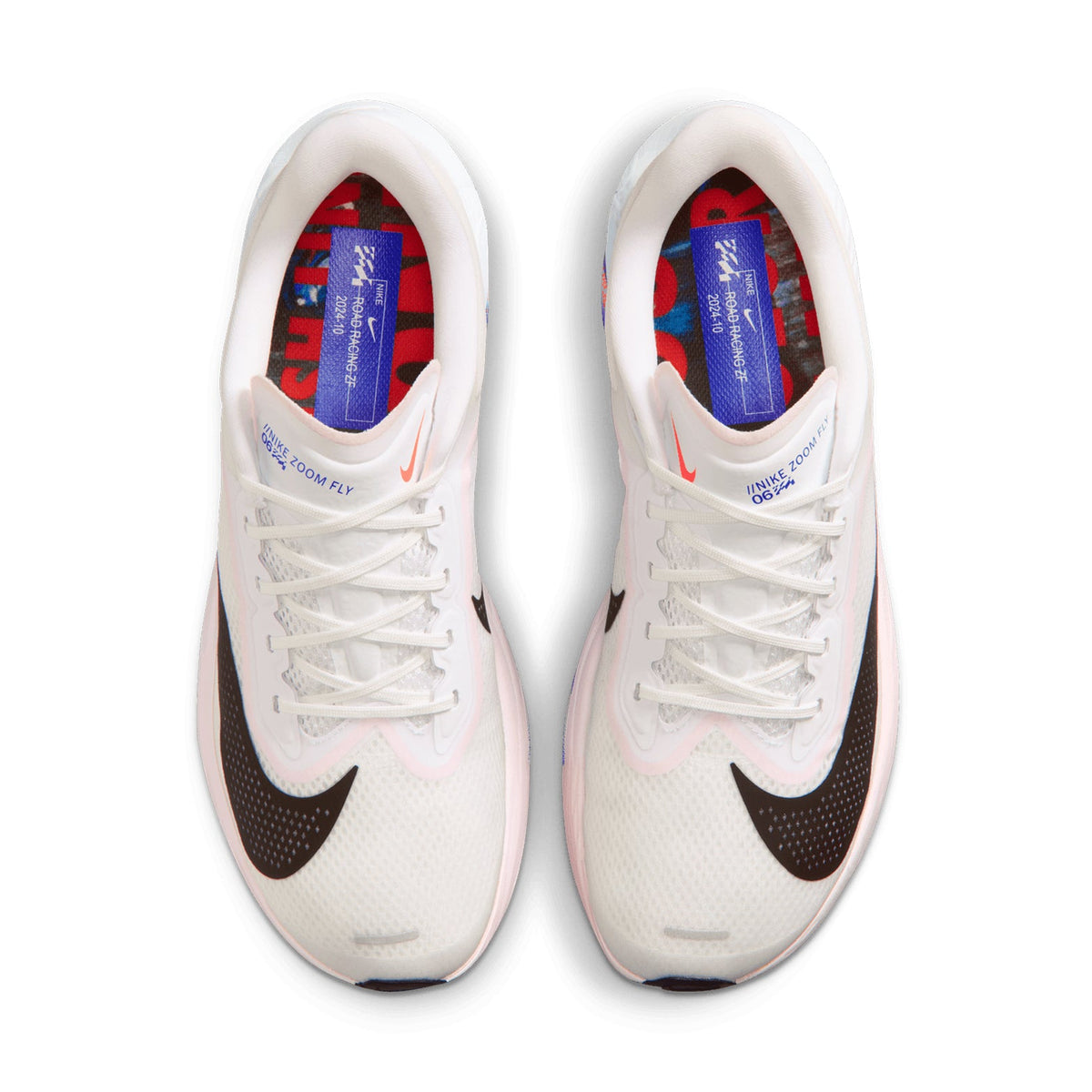 Men's Zoom Fly 6 Running Shoes White / Silt Red / Racer Blue / Black