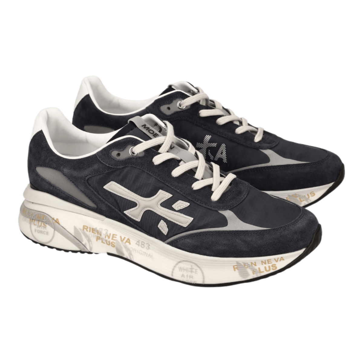 Premiata Moerun Italian Premium Sneakers Black/White Moerun-7306