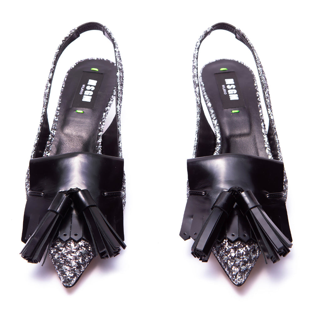 Msgm Iconic Heels Black/White