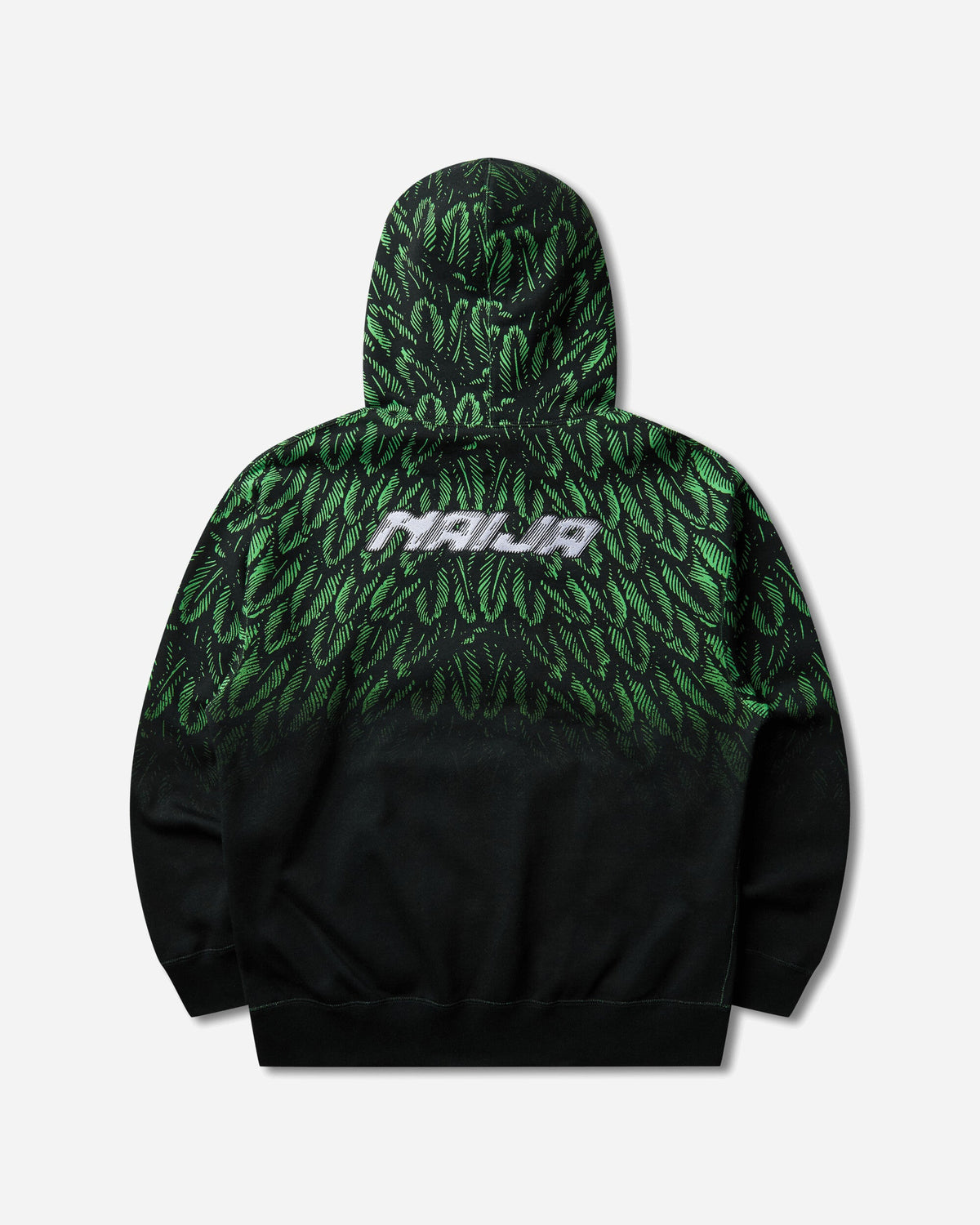 Nigeria x Slawn Fleece Hoodie Black / Poison Green