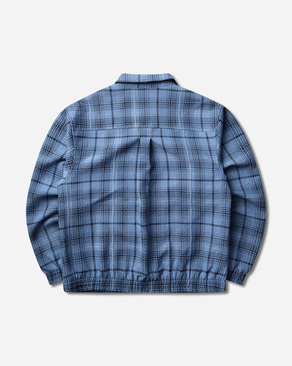 Men's Tartan Loose Jacket Work Blue / Black