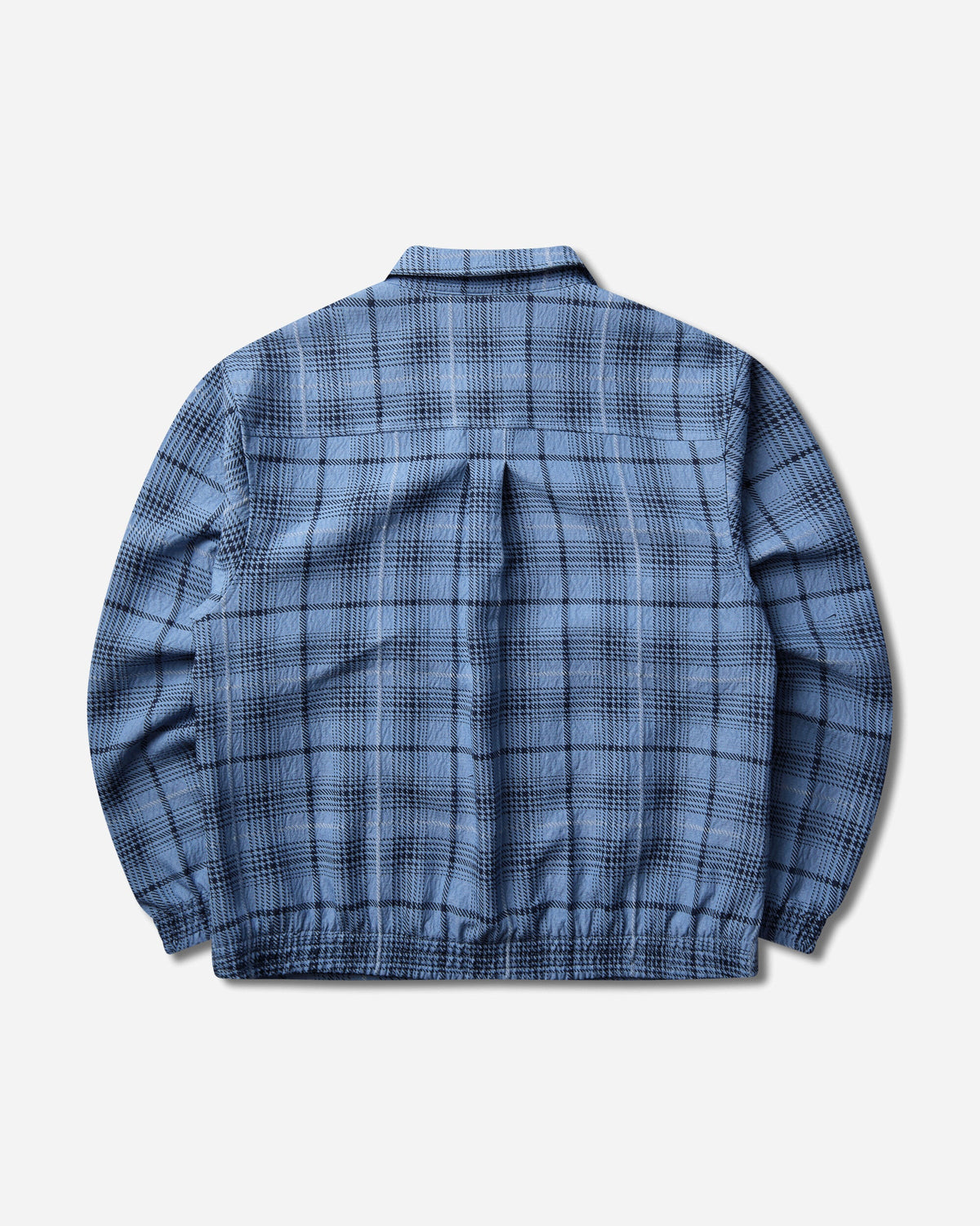 Men's Tartan Loose Jacket Work Blue / Black