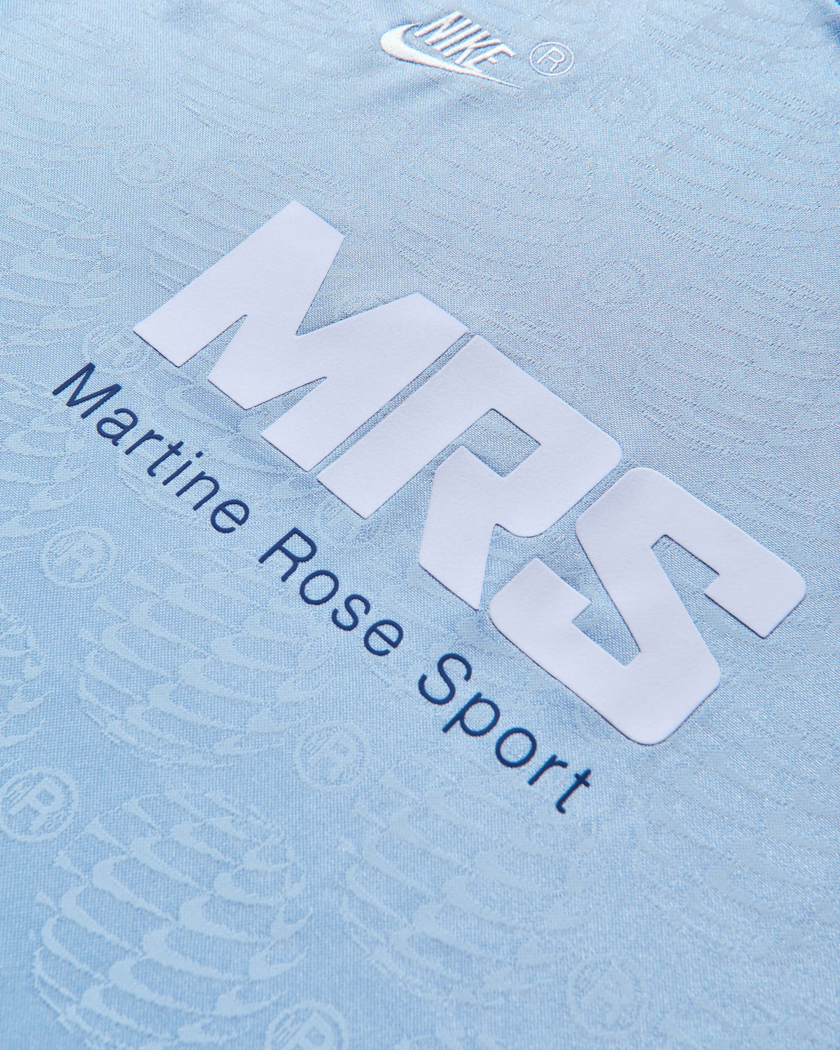Men's Martine Rose Football Jersey Psychic Blue