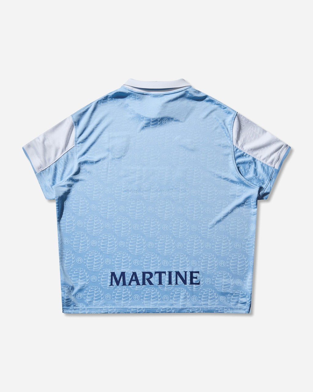 Men's Martine Rose Football Jersey Psychic Blue