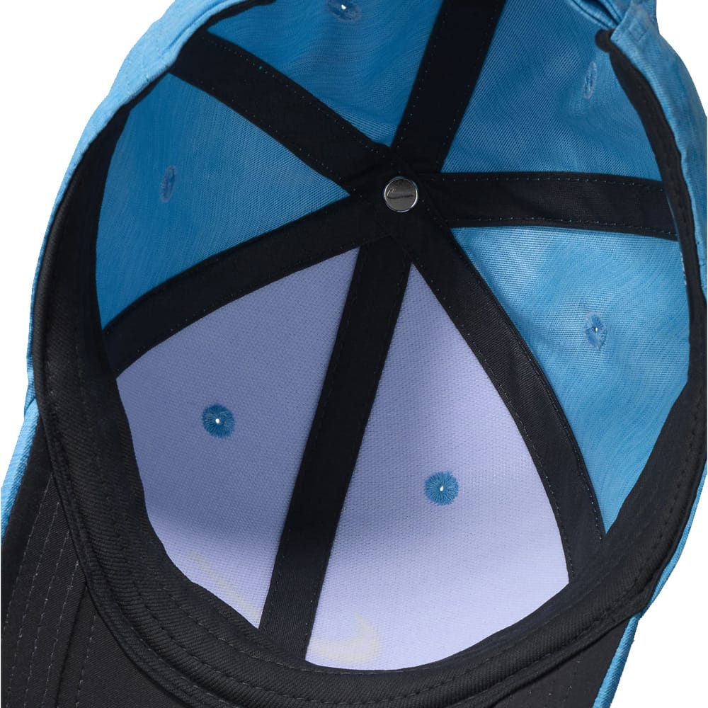 Nike Dri-FIT Club Structured Heathered Cap - Aquarius Blue/Photo Blue/Light Laser Orange
