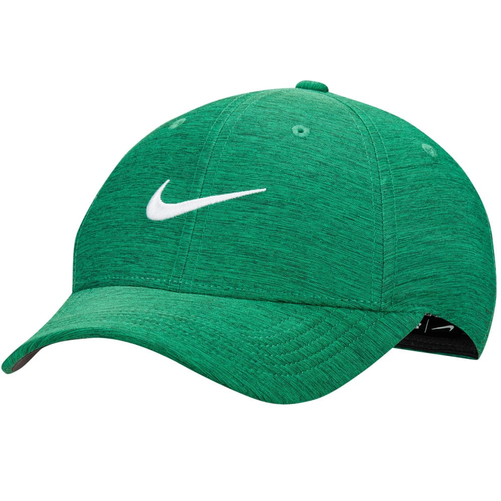 Nike Dri-FIT Club Structured Heathered Cap - Stadium Green/Vintage Green/White