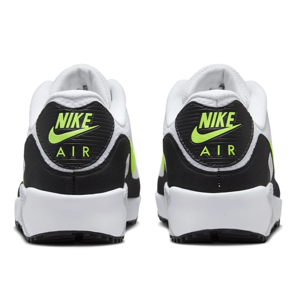 Nike Golf Air Max 90 G Waterproof Spikeless Shoes - White/Hot Lime