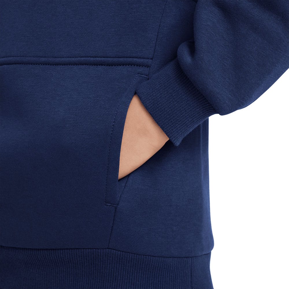 Nike Junior Sportswear Club Fleece Hoodie - Midnight Navy/White