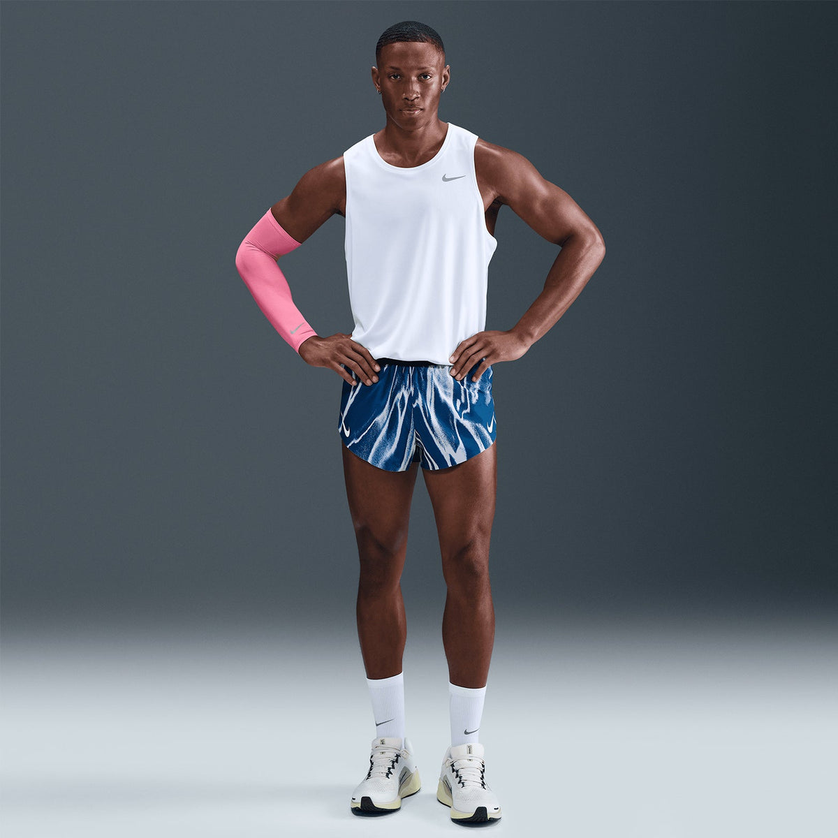Men's Dri-FIT AeroSwift ADV 2 Inch Running Shorts Coastal Blue / White