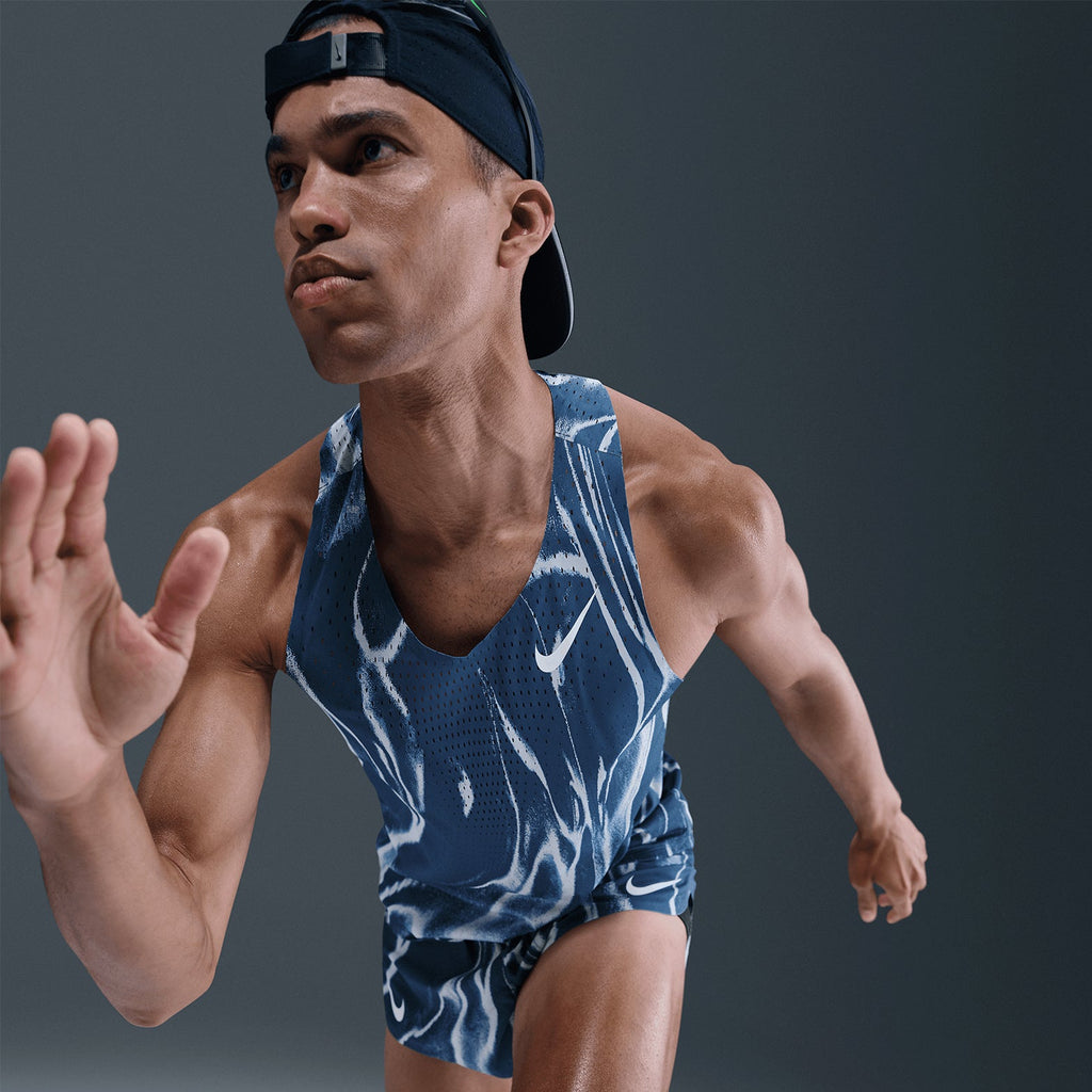 Men's Dri-FIT AeroSwift ADV Running Vest Coastal Blue / White