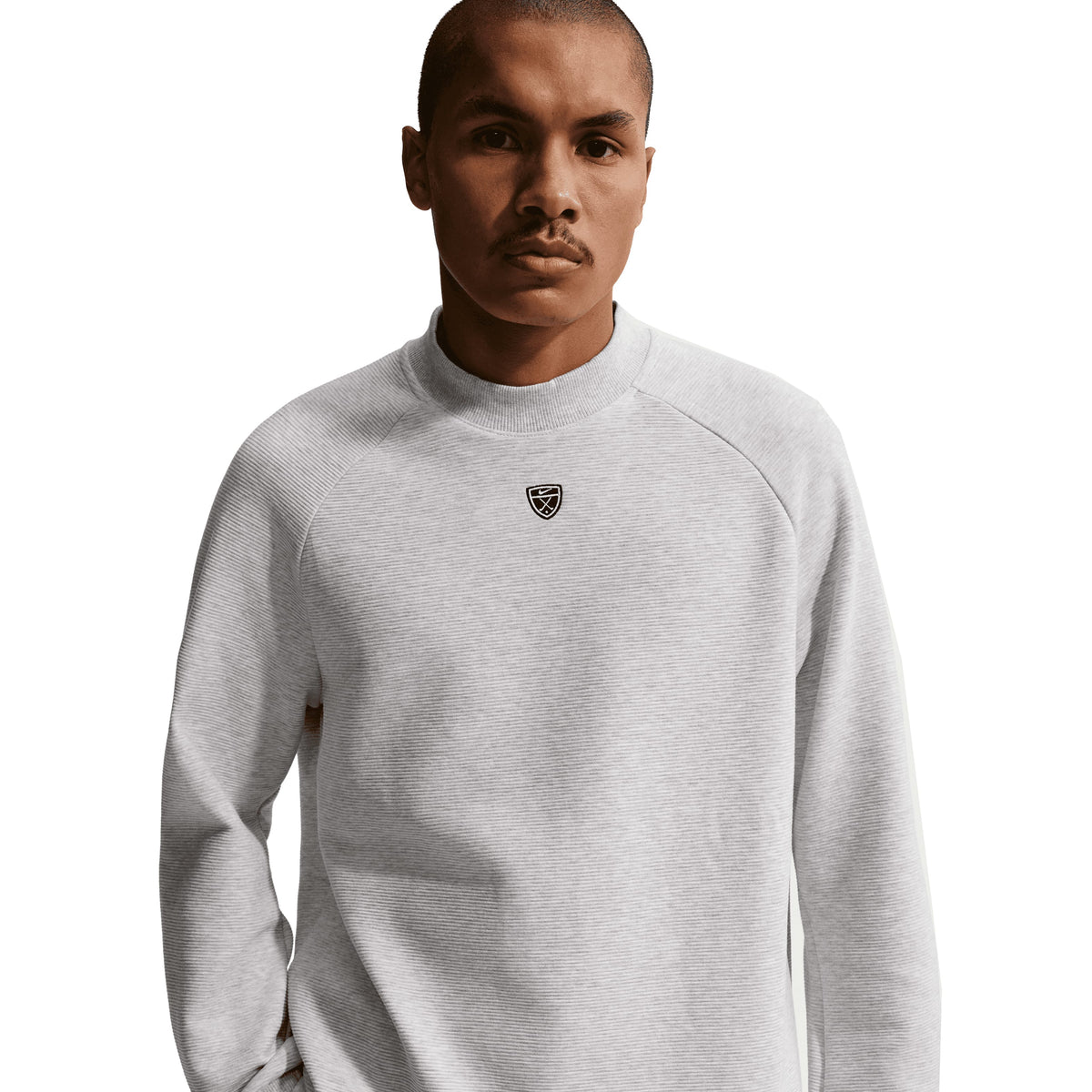 Nike Par Therma-Fit Crew Neck Pullover - Wolf Grey/White/Black